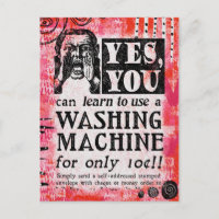 Washing Machine - Funny Vintage Ad