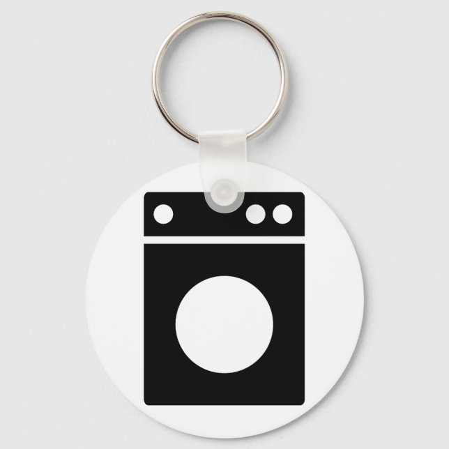 washing machine icon key ring (Front)