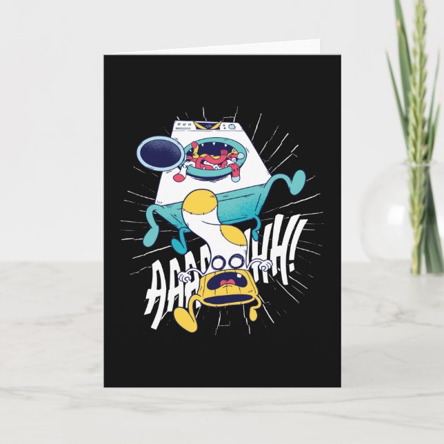 Washing Machine Monster Card (Front)