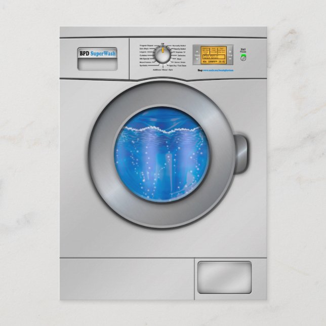 Washing Machine Postcard (Front)