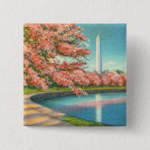 Washington 15 Cm Square Badge