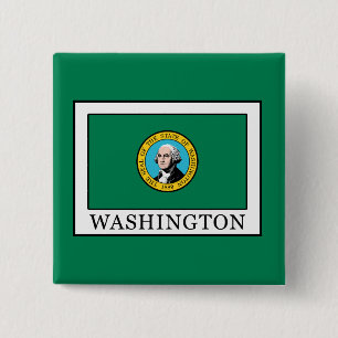 Washington 15 Cm Square Badge