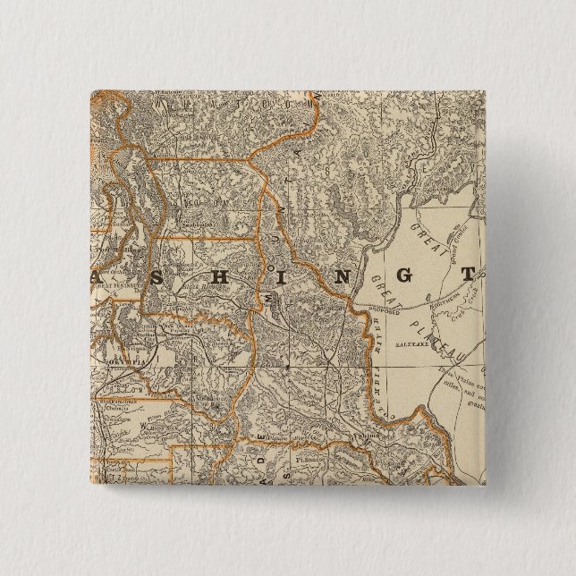 Washington 2 15 cm square badge (Front)