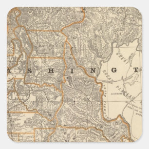 Washington 2 square sticker