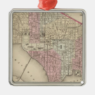 Washington 4 metal tree decoration