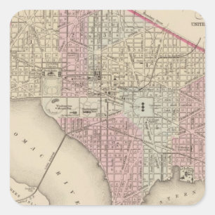 Washington 4 square sticker
