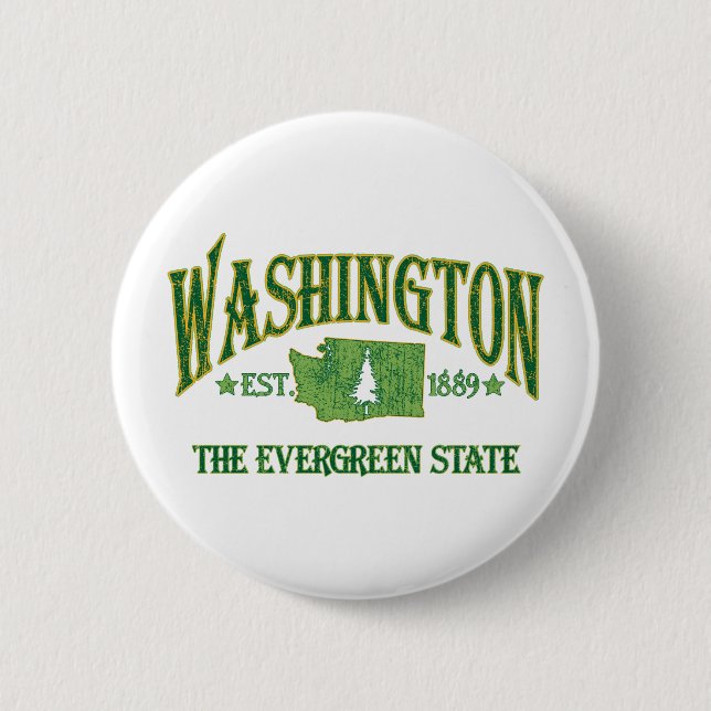 Washington 6 Cm Round Badge (Front)