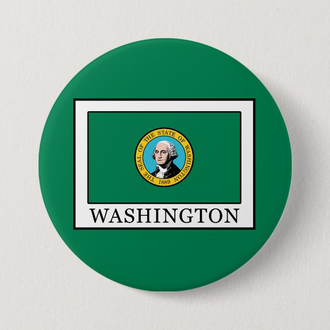Washington 7.5 Cm Round Badge (Front)