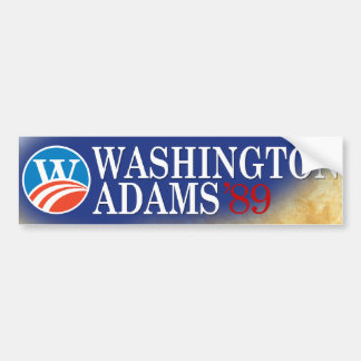 Washington - Adams 2008 Style Bumper Sticker