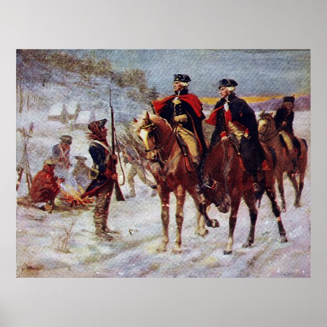 Washington and Lafayette at Valley Forge ~ Poster (Front)