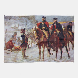 Washington and Lafayette at Valley Forge ~ Tea Towel