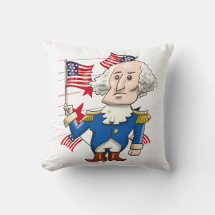 Washington and Lincoln Throw Pillow