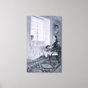 Washington and Mary Philipse Canvas Print