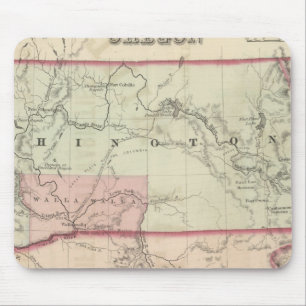 Washington and Oregon and Idaho and Montana Mouse Pad