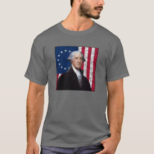 Washington and The American Flag T-Shirt