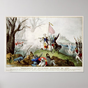 Washington at Princeton January 3rd, 1777 Poster