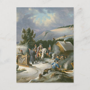 Washington At Valley Forge Postcard