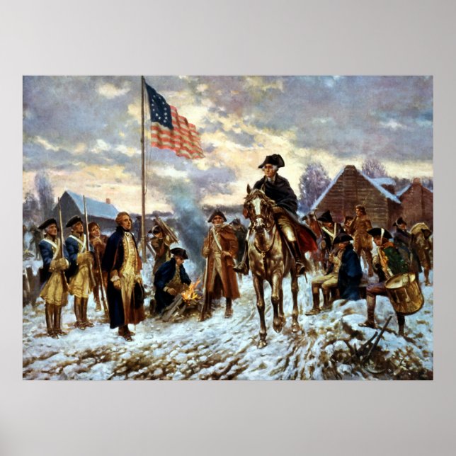 Washington at Valley Forge Poster (Front)