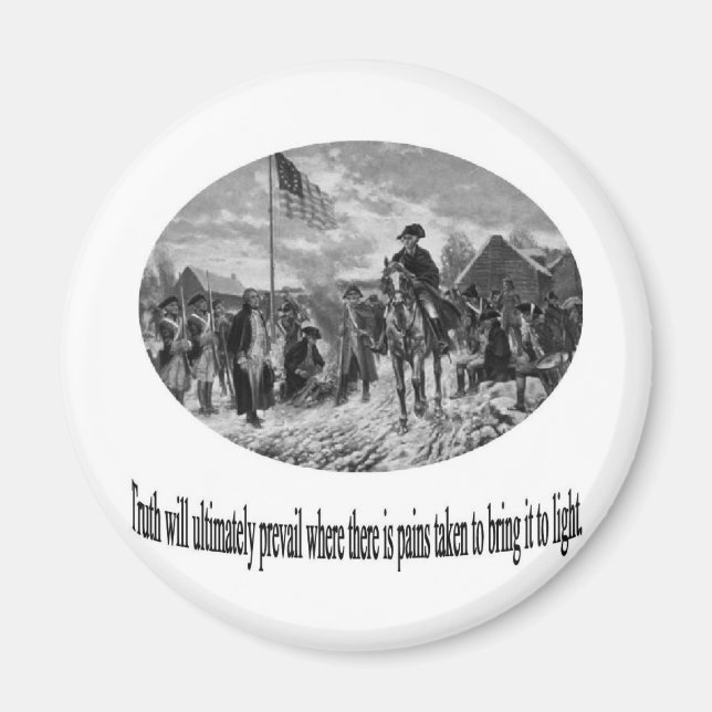 Washington at Valley Forge with Quote Magnet (Front)