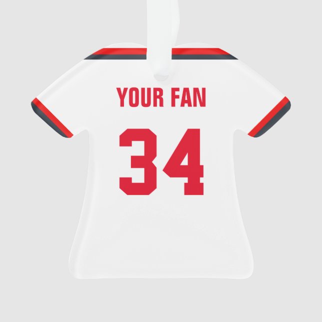 Washington Baseball Jersey Ornament (Front)