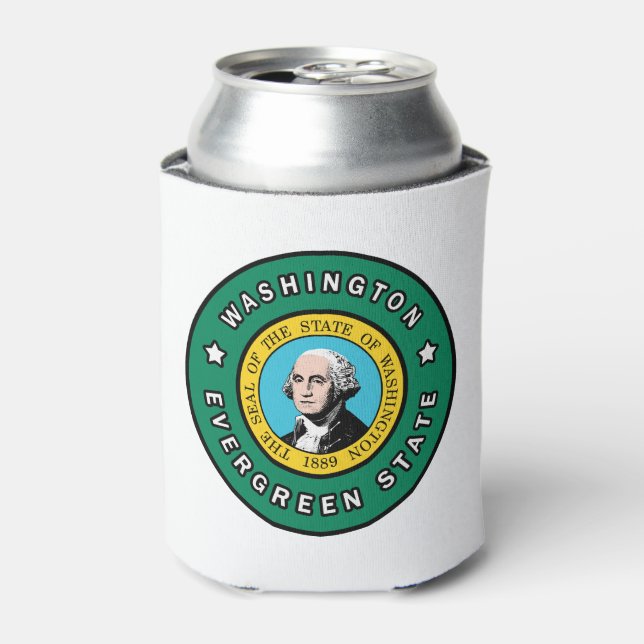 Washington Can Cooler (Can Front)
