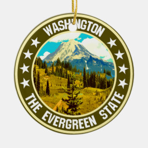 Washington Ceramic Tree Decoration