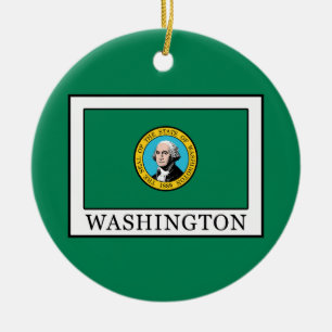 Washington Ceramic Tree Decoration