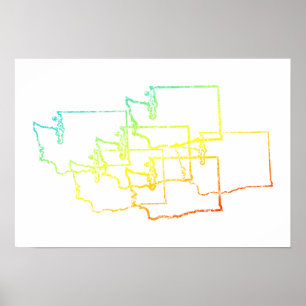 washington chill blur poster