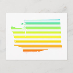 washington chill fade postcard