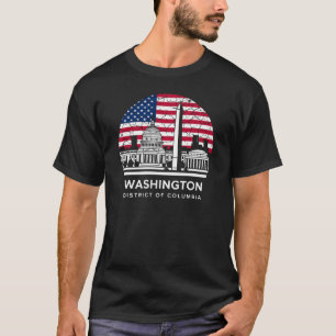Washington City District of Columbia Flag T-Shirt