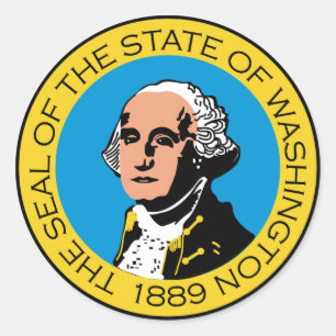 Washington Classic Round Sticker