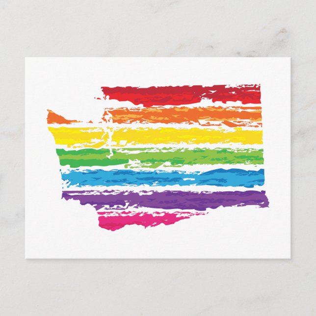 washington colour strokes postcard (Front)