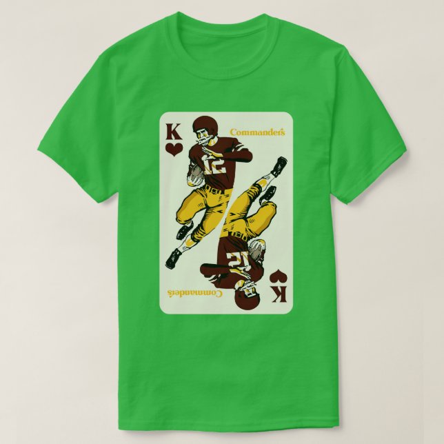 Washington Commanders King of Hearts T-Shirt (Design Front)