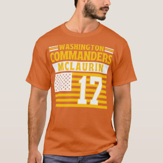Washington Commanders McLaurin 17 American Flag T T-Shirt