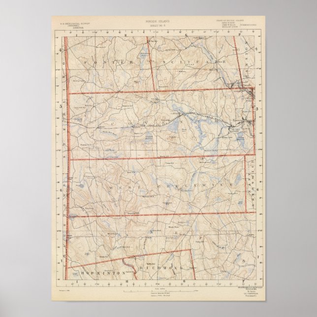 Washington Country, Rhode Island Poster (Front)
