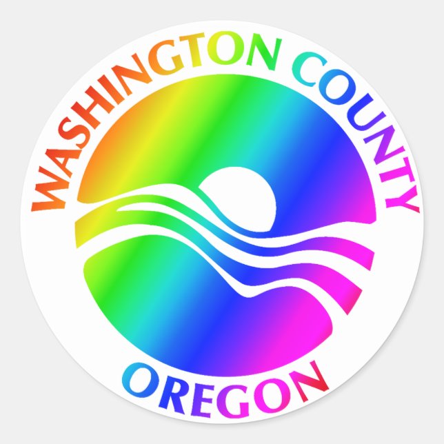 Washington County Pride Sticker - 3 inch (Front)