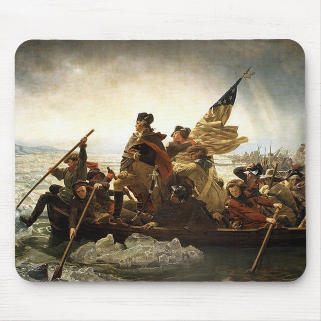 Washington Crosses The Delaware River Mouse Pad (Front)