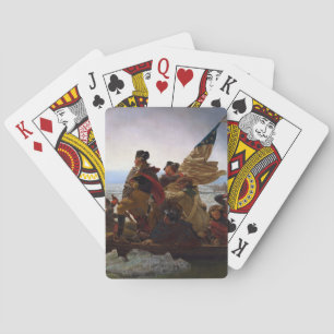Washington Crossing Delaware Art Playing Cards