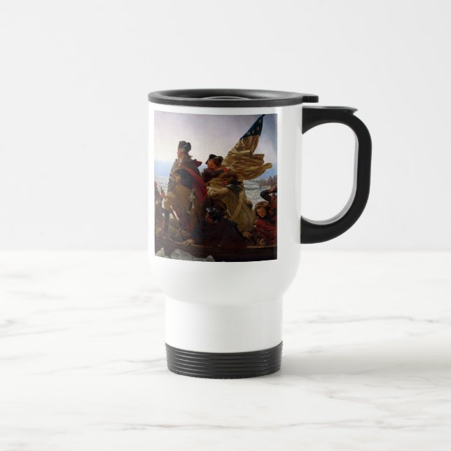 Washington Crossing Delaware Art Travel Mug (Right)