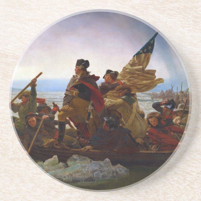 Washington Crossing the Delaware by Emanuel Leutze Coaster (Front)