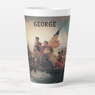 Washington Crossing the Delaware by Emanuel Leutze Latte Mug