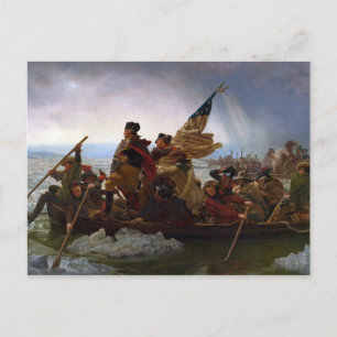 Washington Crossing the Delaware by Emanuel Leutze Postcard