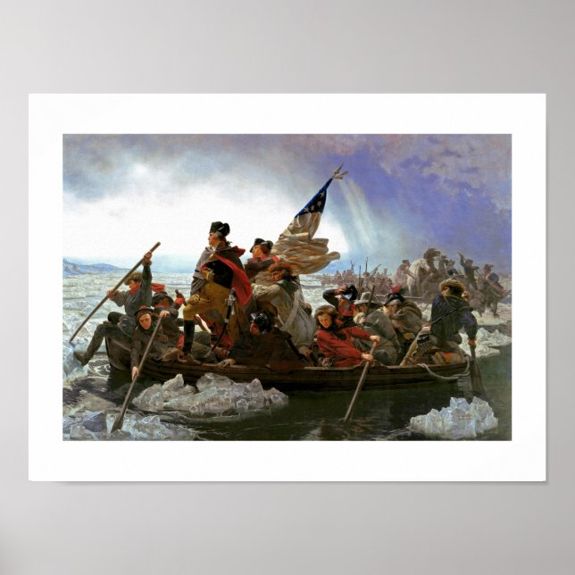 Washington Crossing the Delaware by Emanuel Leutze Poster (Front)
