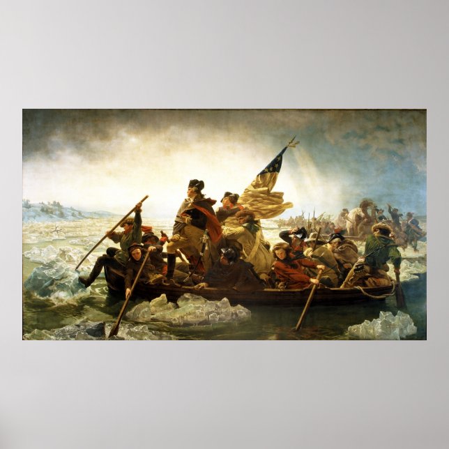 Washington Crossing the Delaware by Emanuel Leutze Poster (Front)