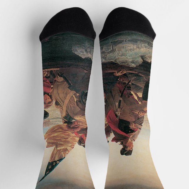 Washington Crossing the Delaware by Emanuel Leutze Socks (Top)