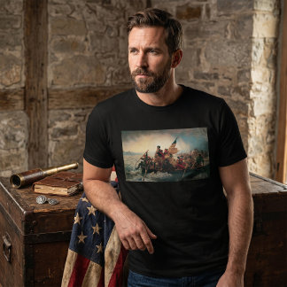 Washington Crossing the Delaware by Emanuel Leutze T-Shirt