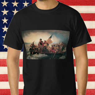Washington Crossing the Delaware by Emanuel Leutze T-Shirt