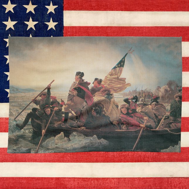 Washington Crossing the Delaware by Emanuel Leutze Tea Towel (Creator Uploaded)
