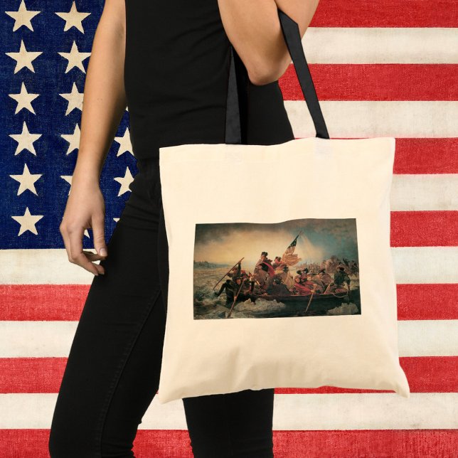Washington Crossing the Delaware by Emanuel Leutze Tote Bag (Creator Uploaded)