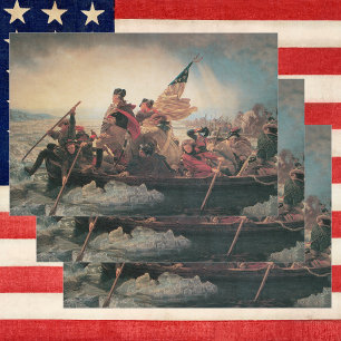 Washington Crossing the Delaware by Emanuel Leutze Wrapping Paper Sheet
